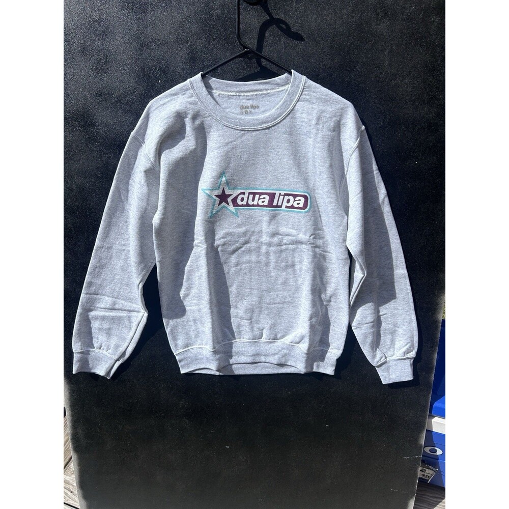 Dua Lipa Grey Size Small Pull Over Sweatshirt New In Bag #510